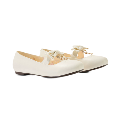 Floral Lined Ballet Flats