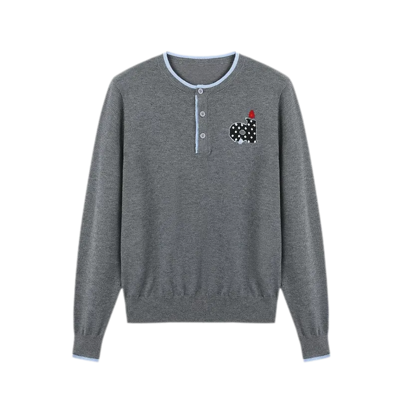 Top in maglia con contrasto in misto seta — Carica immagine 12 in vista galleria