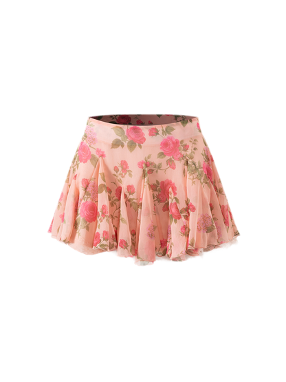 Conjunto de cárdigan de lana y falda de encaje