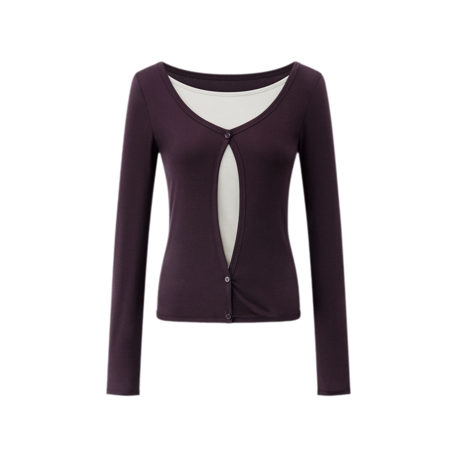 Lyocell Faux Two-Piece Top