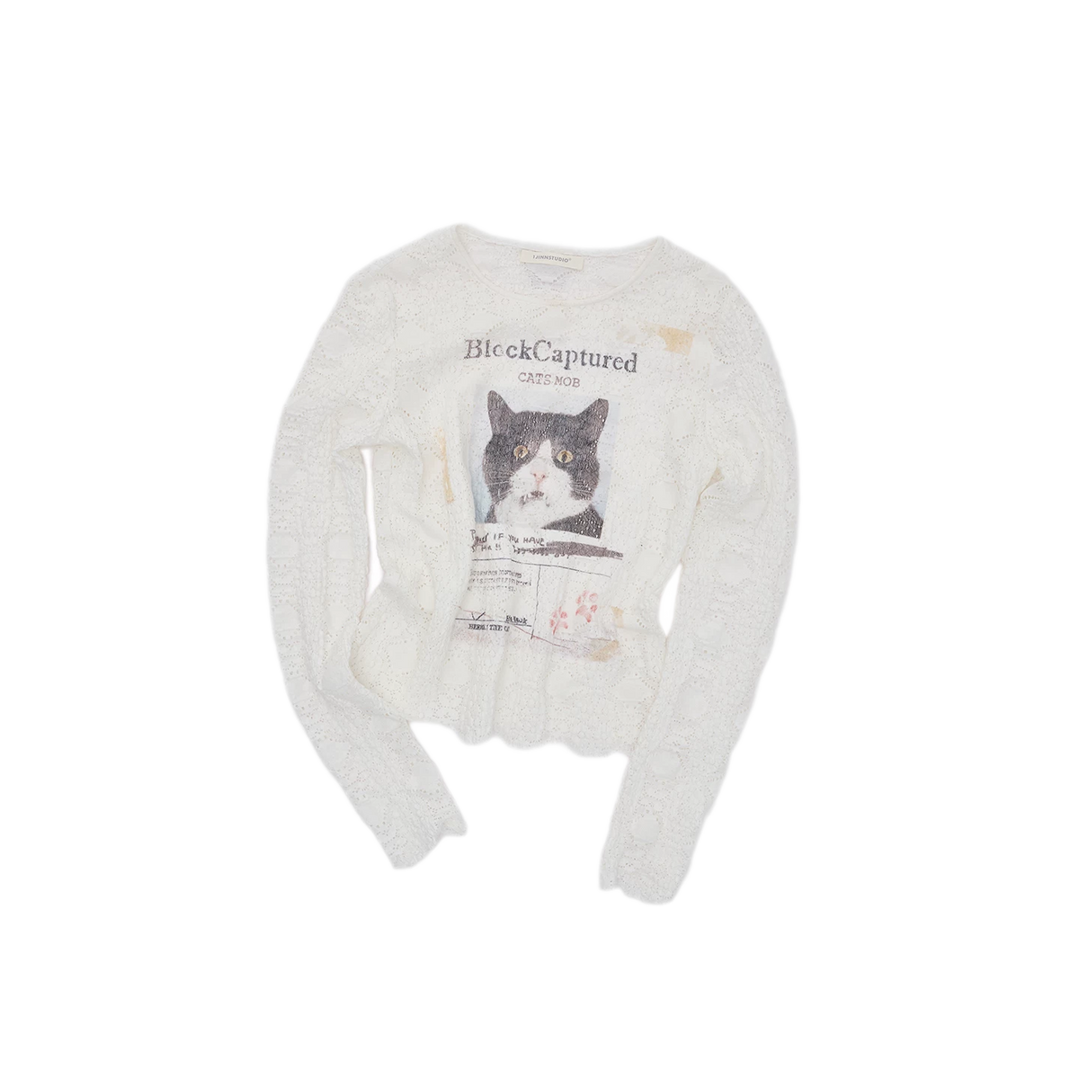 Conjunto de dos piezas de encaje desgastado
