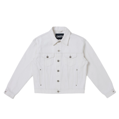 Cross Statue Denim Jacket