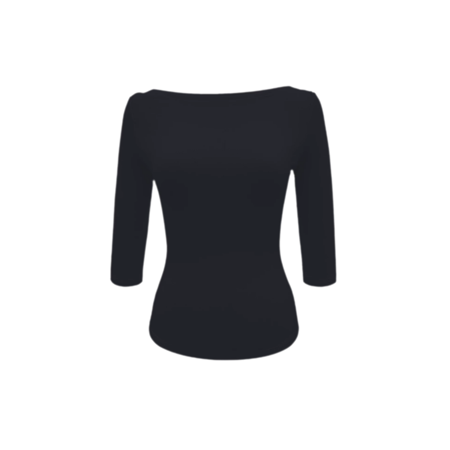Lyocell Boat Neck Knit Top