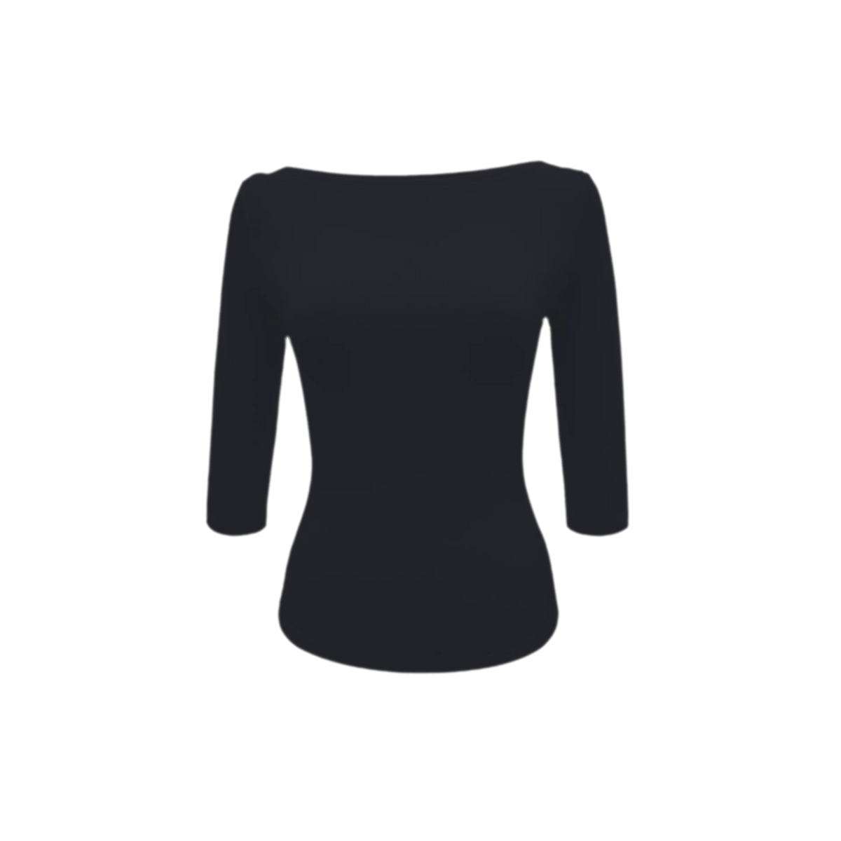 Lyocell Boat Neck Knit Top