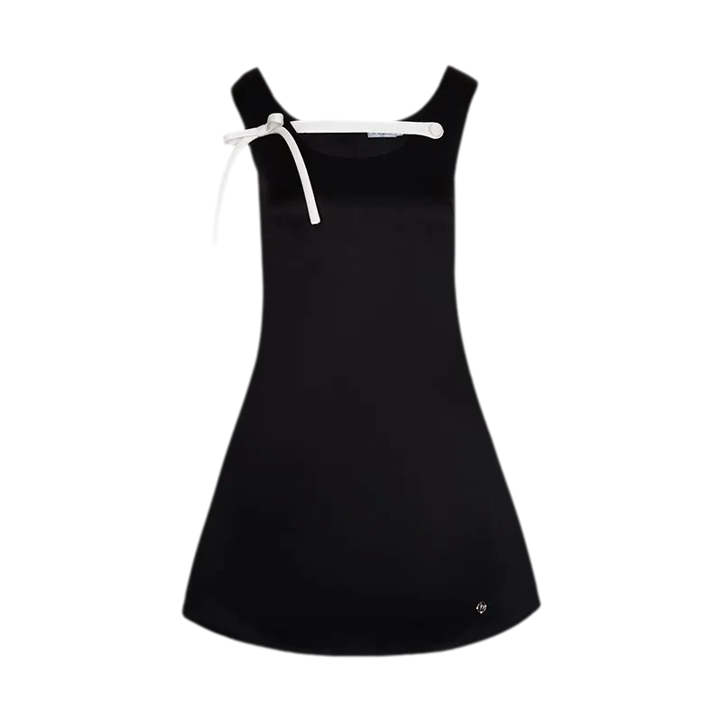 Pearl Satin Bow Dress
