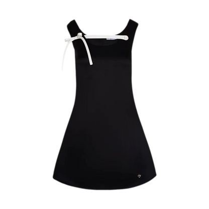 Pearl Satin Bow Dress