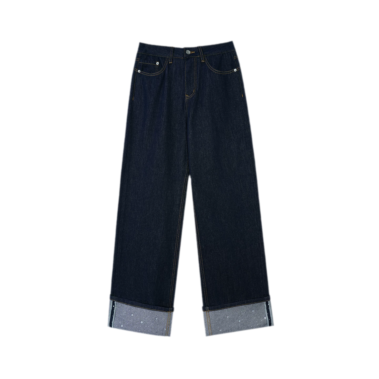 Studded Cropped Denim Set