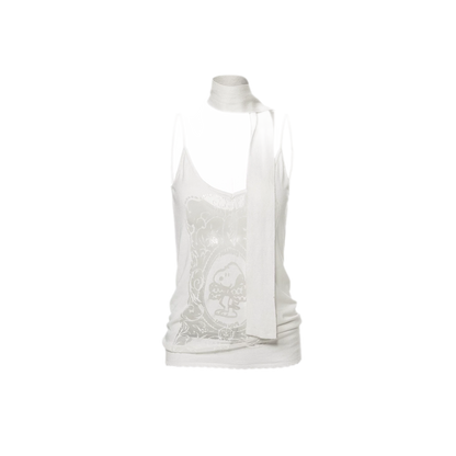 Burnout Graphic V-Neck Camisole