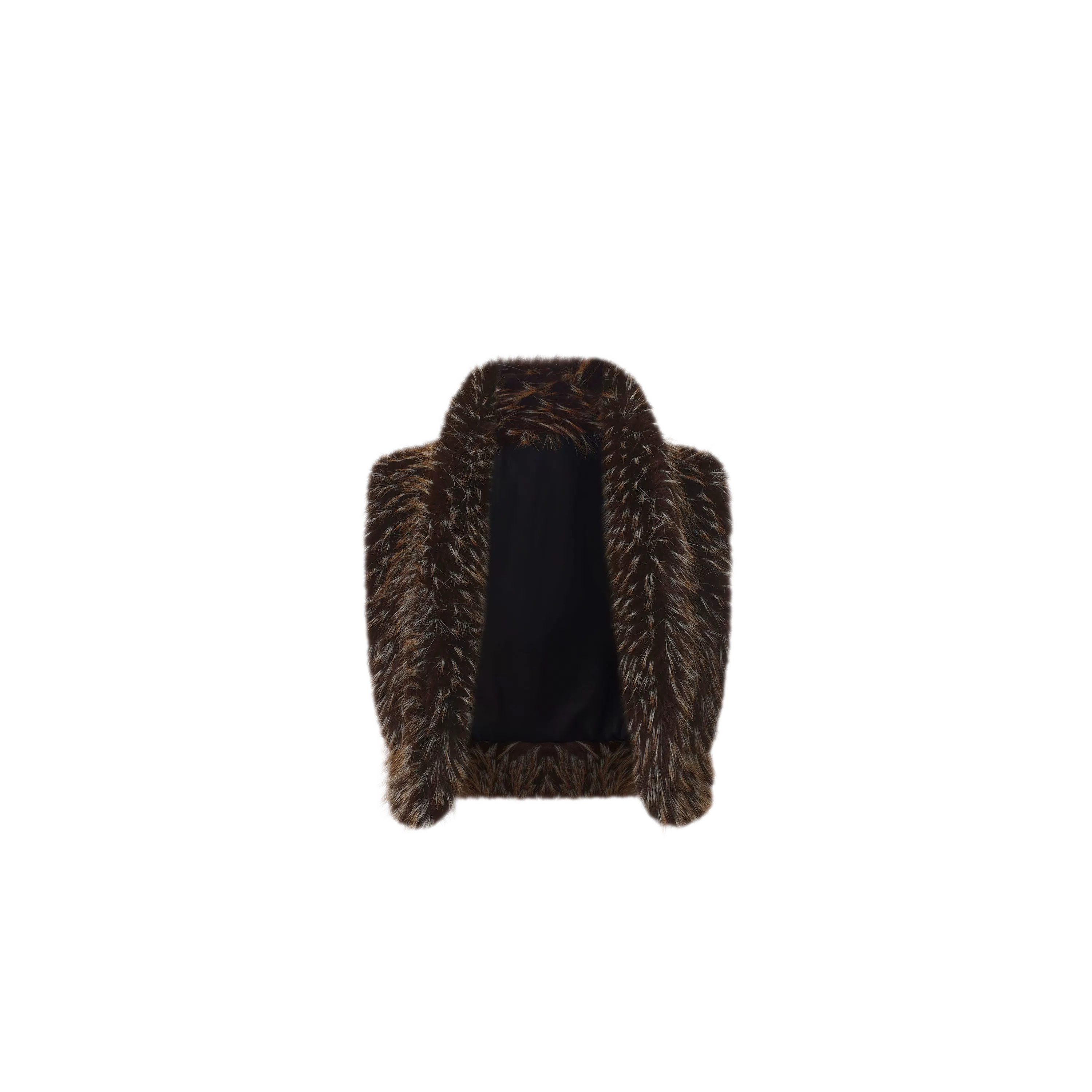 Cropped Faux Fur Vest