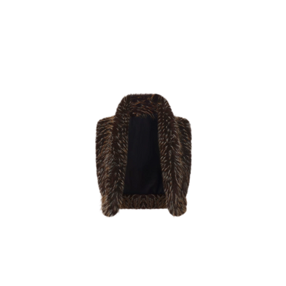 Cropped Faux Fur Vest