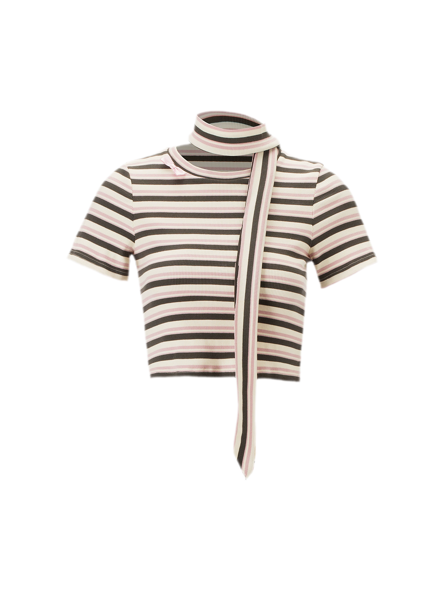 Striped Bow Two-Piece Set