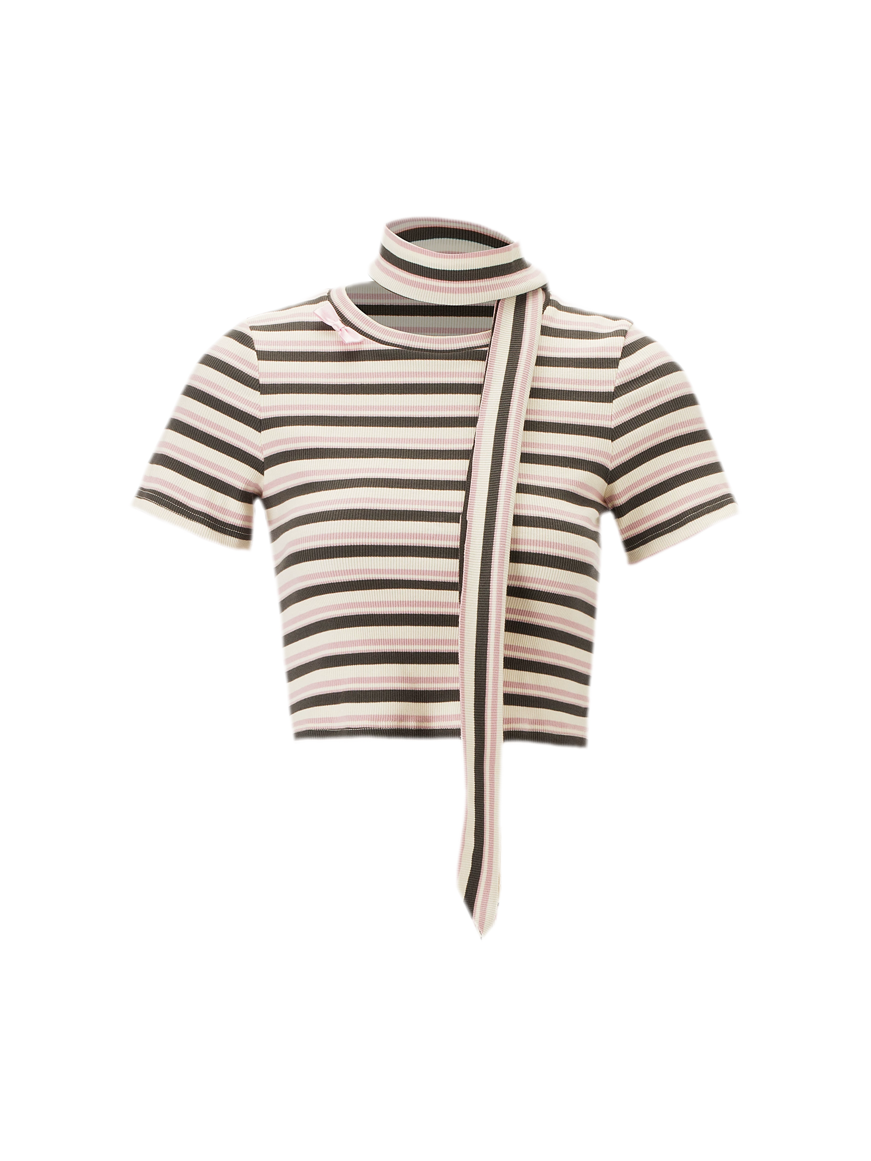 Striped Bow Two-Piece Set