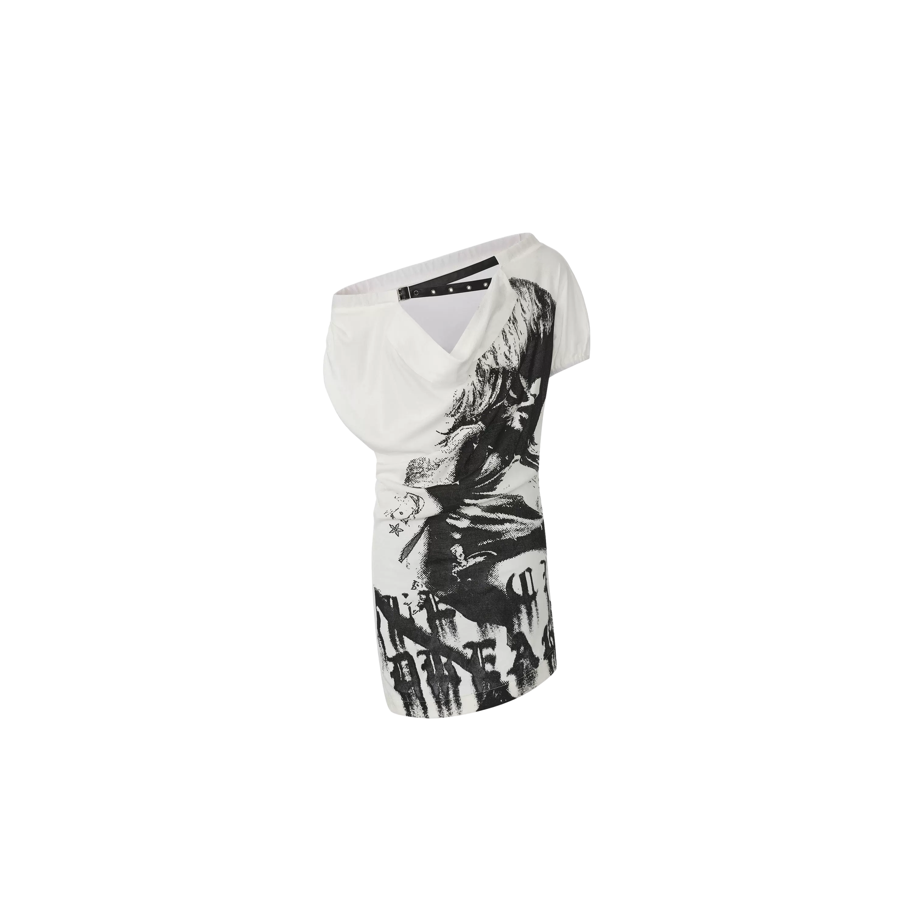Asymmetric Off-Shoulder Dress