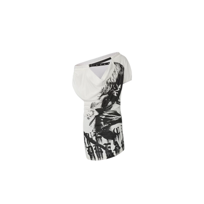 Asymmetric Off-Shoulder Dress