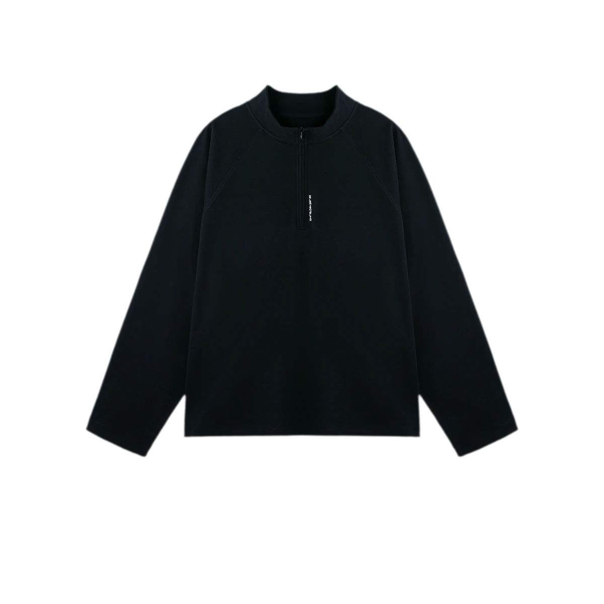 Vintage Oversized Half-Zip T-Shirt