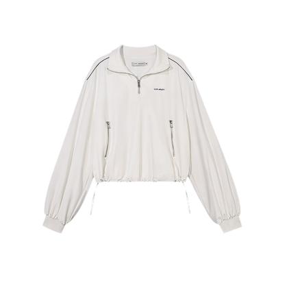 Half-Zip Drawstring Jacket
