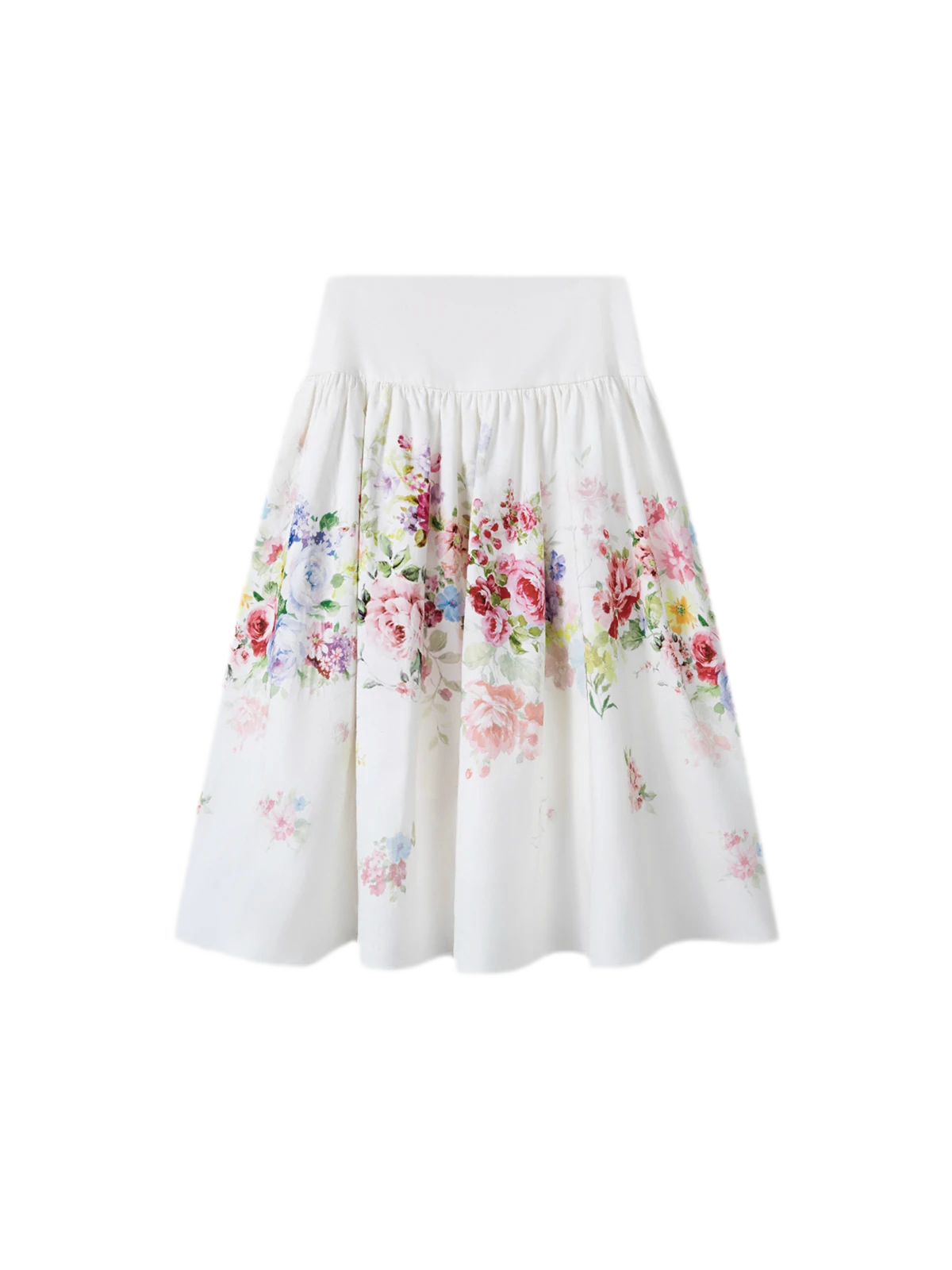 Floral Print Sweater Skirt Set