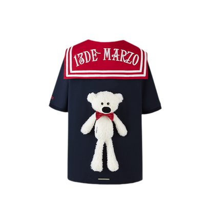Sailor Collar Teddy Top