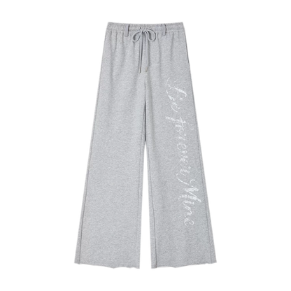 Wide-Leg Graphic Pants