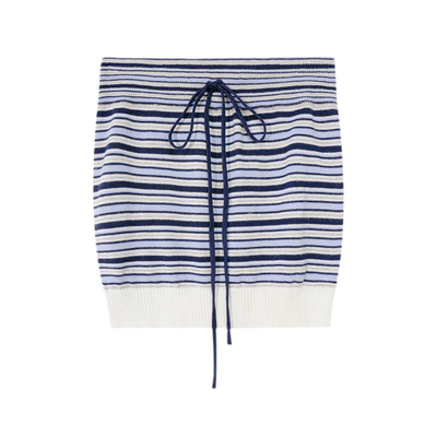 Blue Stripe Bandeau / S
