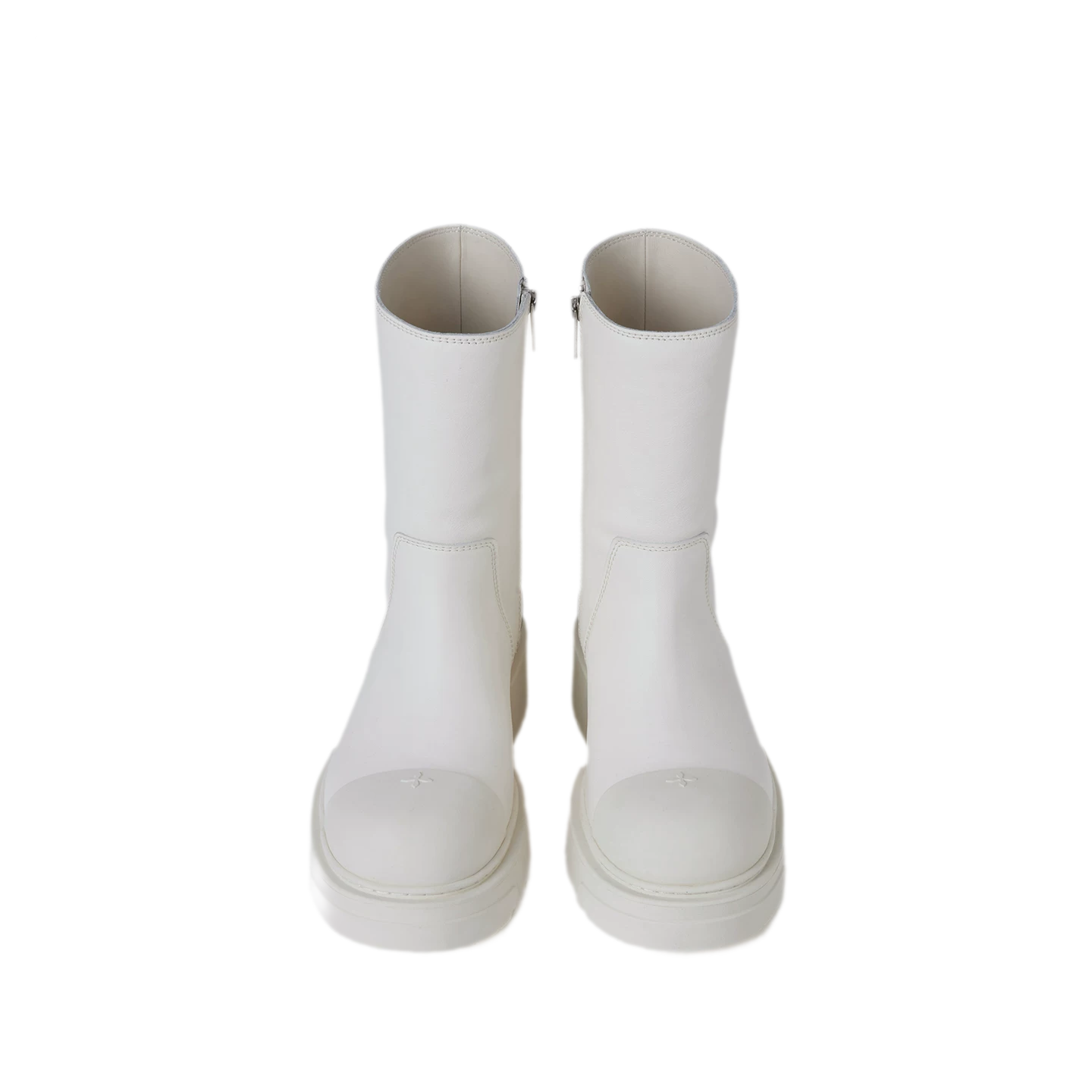 Mid-Calf Leather Boots