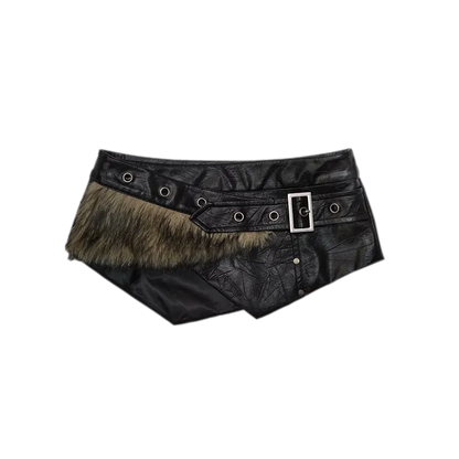 Star Plaid Raw-Edge Skirt