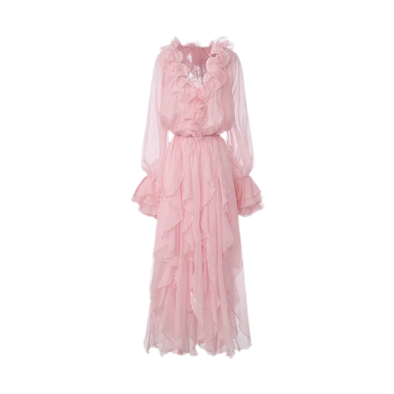 Lace Ruffle Dress