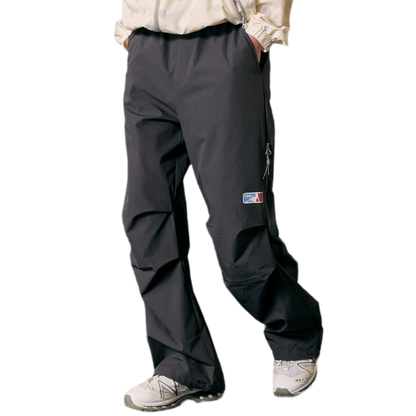 Stretch Contrast Parachute Pants