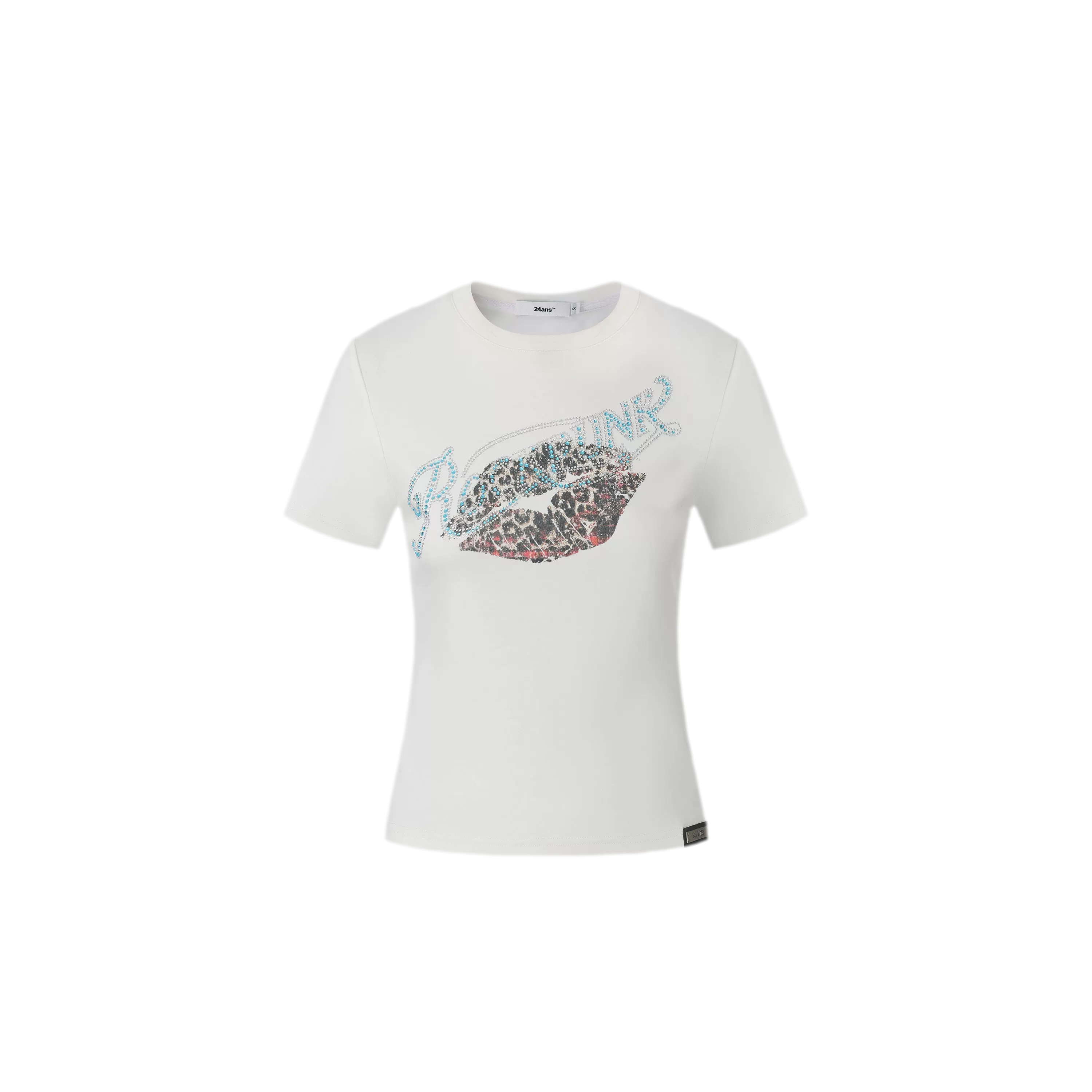 Rhinestone Graphic Slim Tee