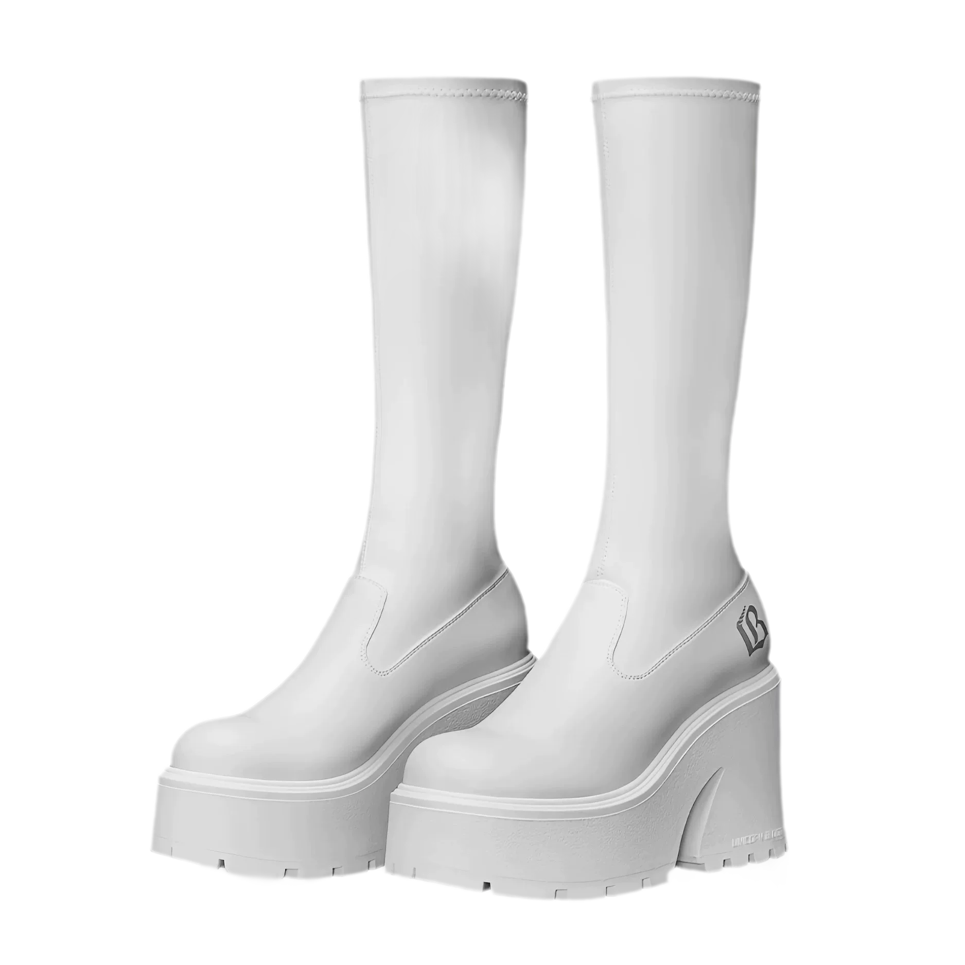 Stretch Platform Ankle Boots