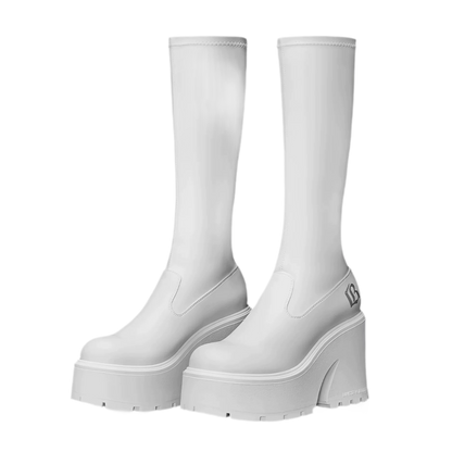 Stretch Platform Ankle Boots