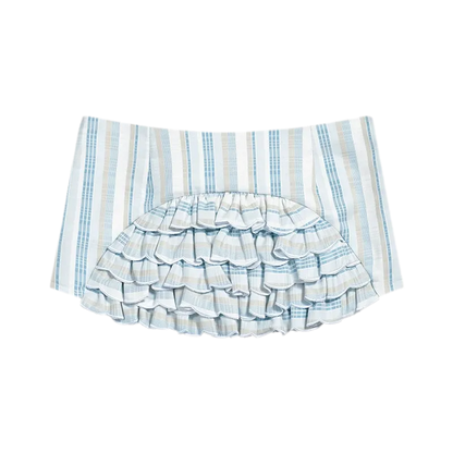 Ruffled Low-Rise Mini Skort
