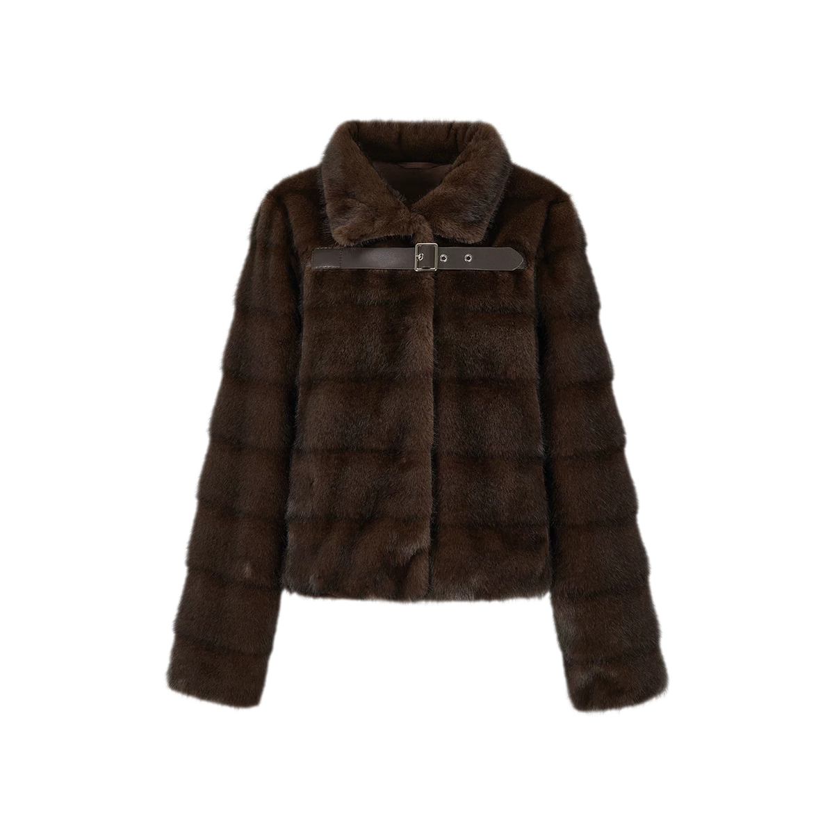 Giacca corta vintage in ecopelliccia