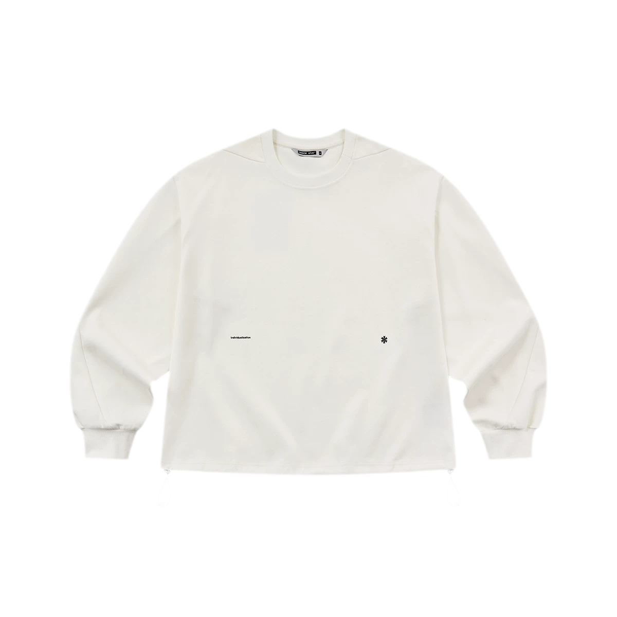 Twisted Sleeve Drawstring Sweatshirt