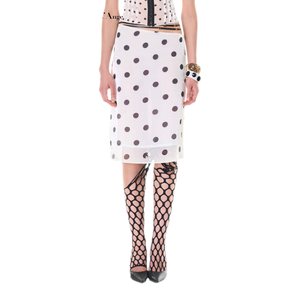 White Polka Dot (Skirt) / S