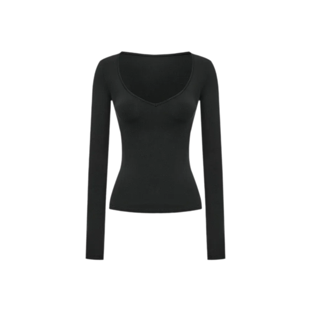 Bare-Feel V-Neck Top