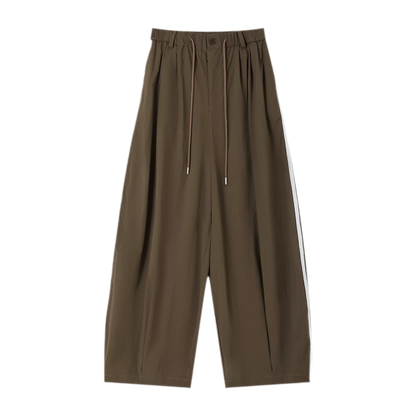 Stripe Tape Wide-Leg Pants