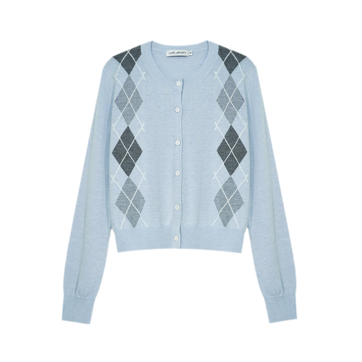 Wool Argyle Knit Set