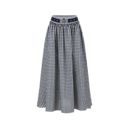 Jacquard Sailor Collar Skirt Set