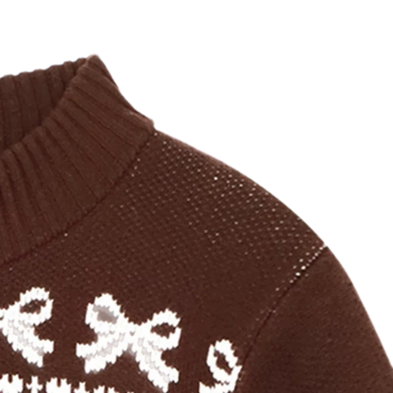 Jacquard Wool Baseball Cardigan