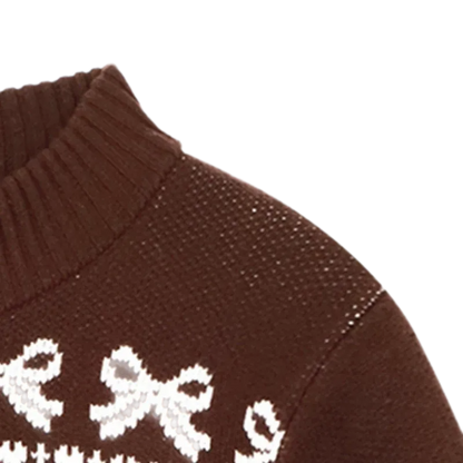 Jacquard Wool Baseball Cardigan
