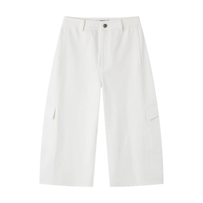 Utility Denim Capri Pants