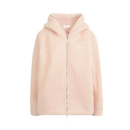 Soft Wool Hooded Jacket