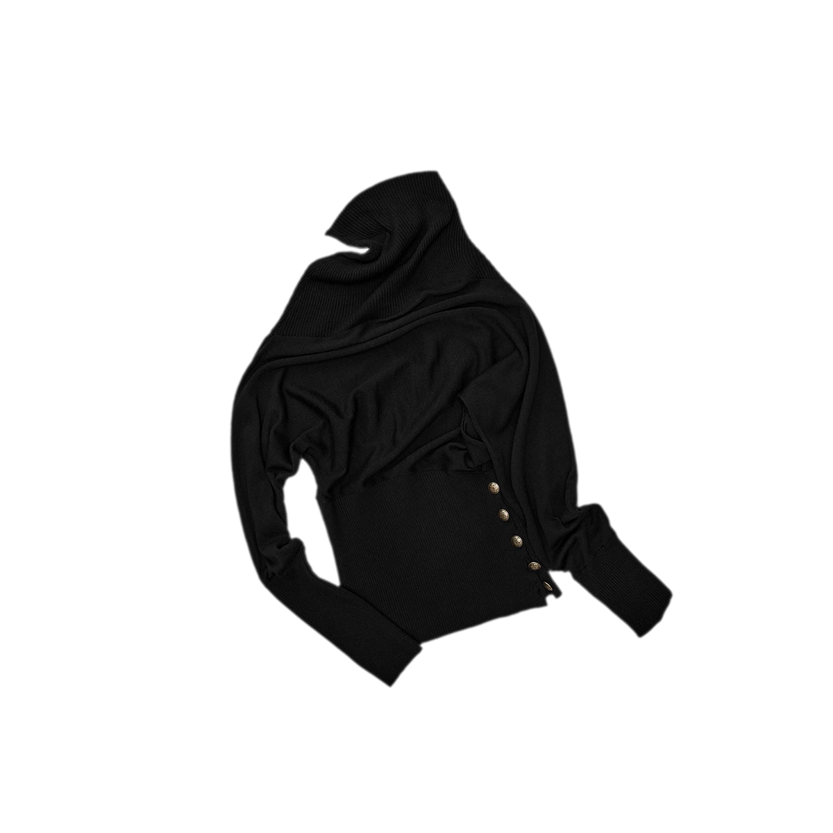 เสื้อสเวตเตอร์แขนค้างคาวอะซิเตตแคชเมียร์
