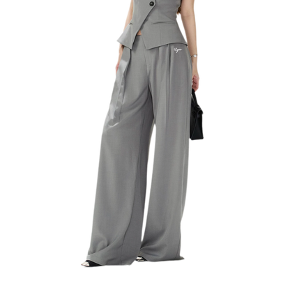 Structured Wide-Leg Suit Set