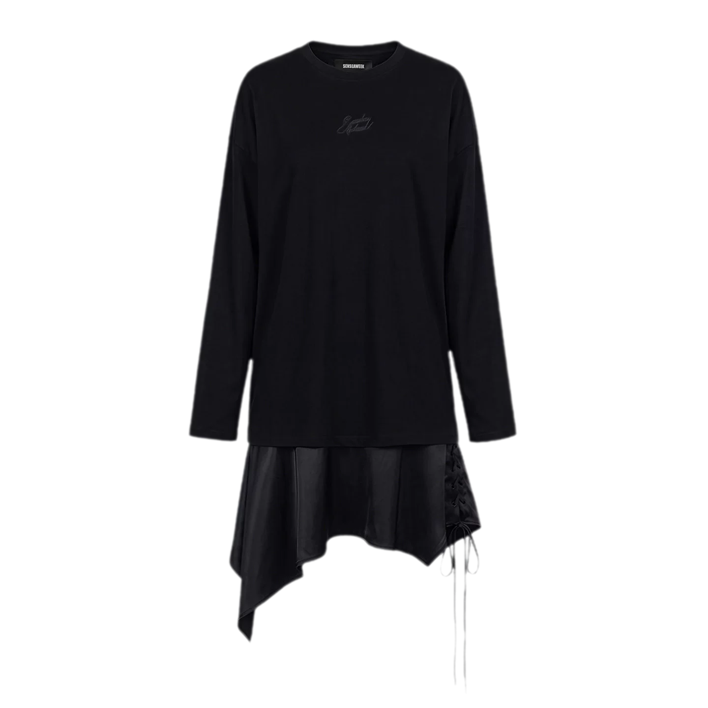 Acetate Layered Hem Dress