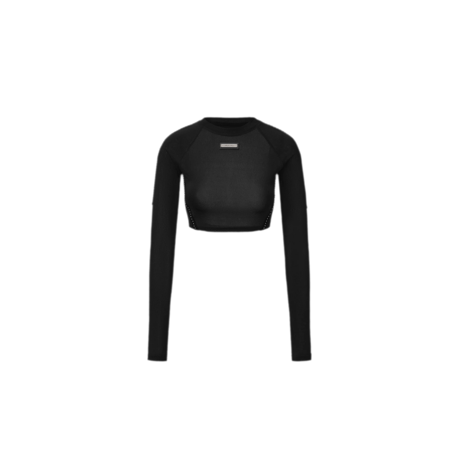 Rivet Cropped Raglan T-Shirt