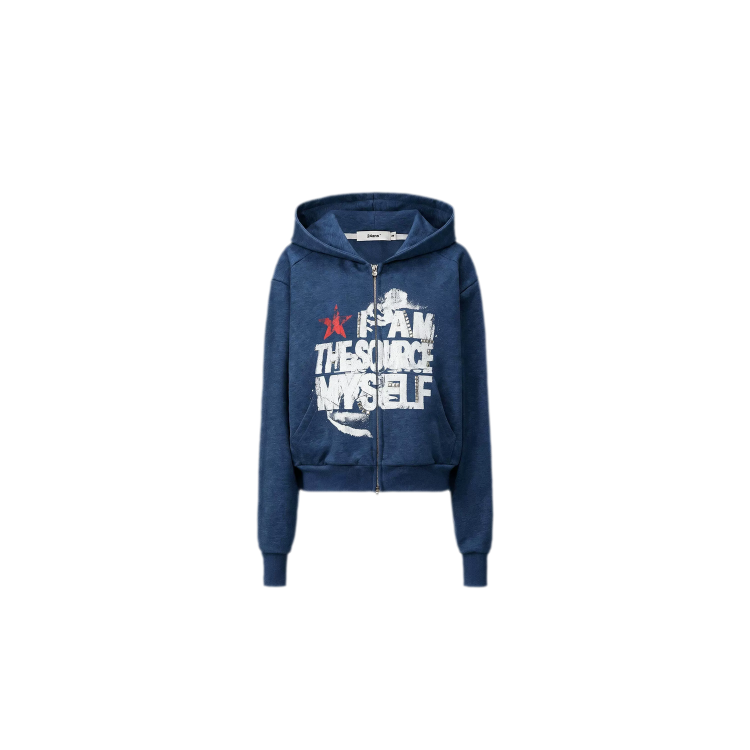 Graphic Cropped Hoodie Pants Set