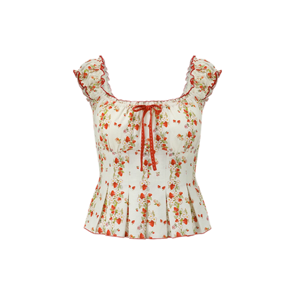 Cotton Floral Fitted Sundress