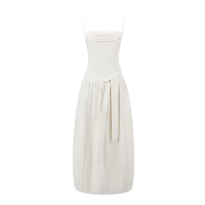 Tie Waist A-Line Dress